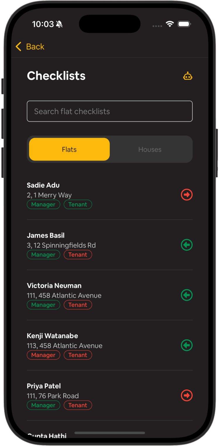 Estate Manager - Move-In/Move-Out Checklists