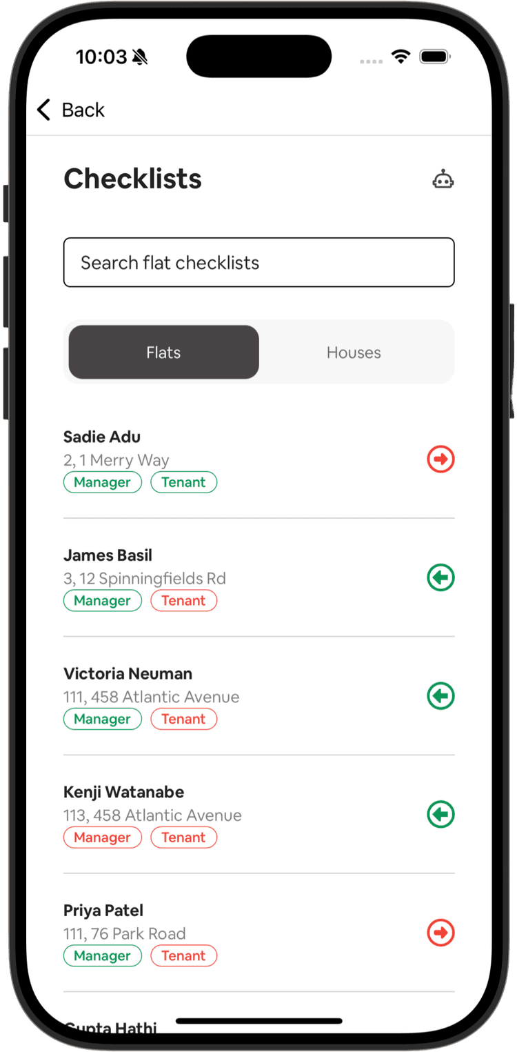 Estate Manager - Move-In/Move-Out Checklists