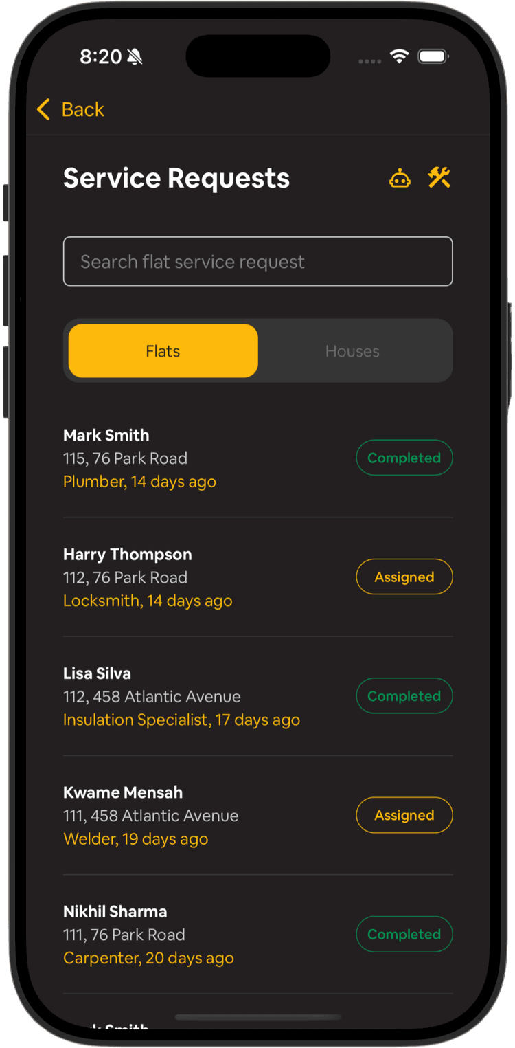 Estate Manager - Service Request Management
