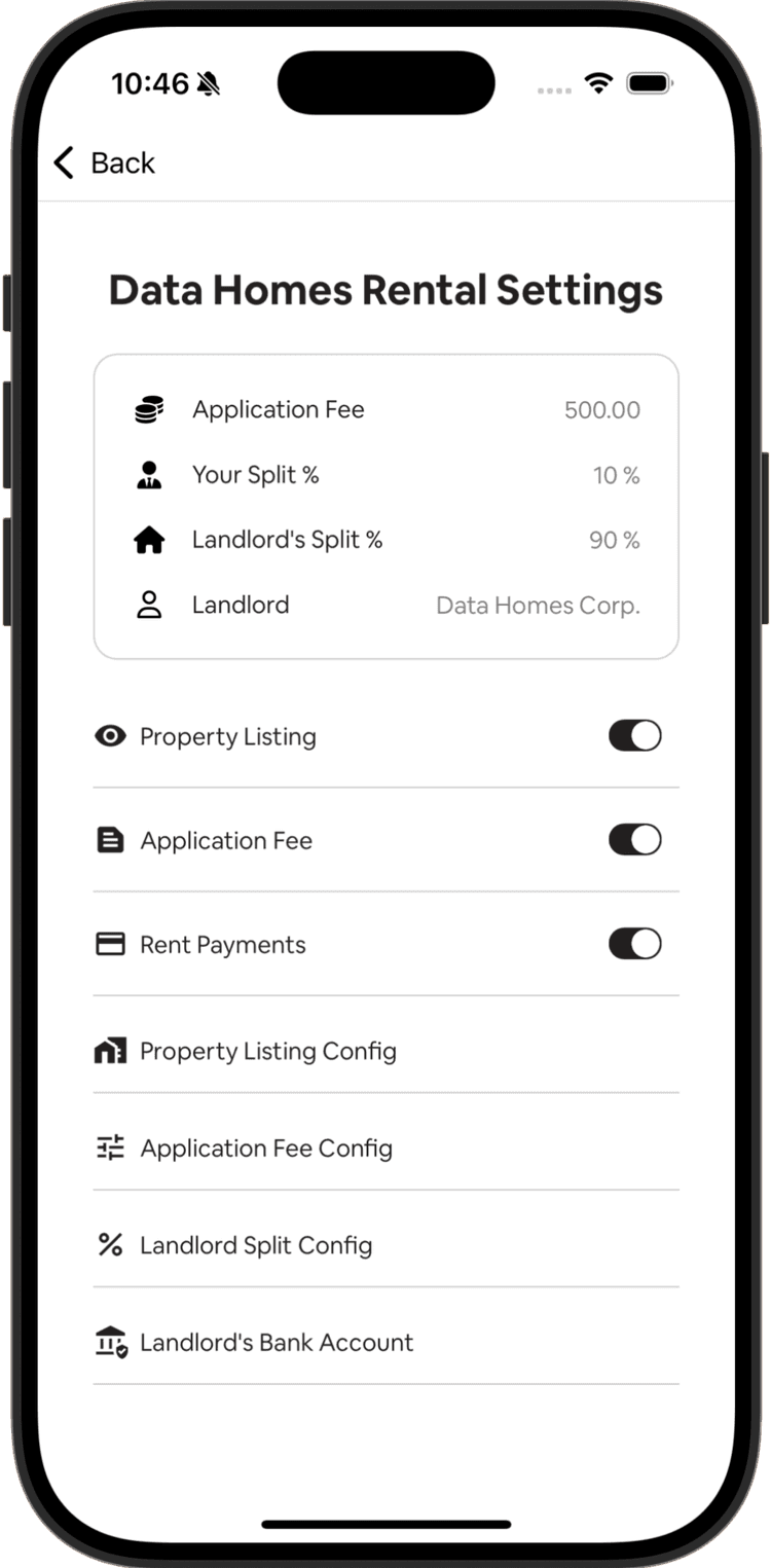 Estate Manager - Rental Settings (All Features Enabled)